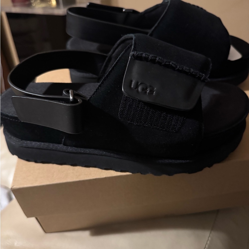 UGG Black Slide Sandal’s